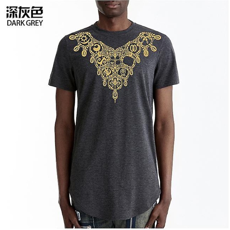 2022 New Men's T-shirt Round Neck Printed Short Sleeve Fashion Casual Sports Breathable Top Tee