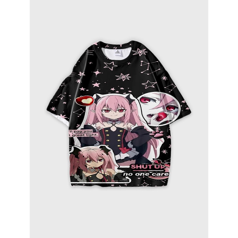 T-Shirt Short Sleeve Round Neck, Summer Casual Loose Graphic Tee, Unisex Seraph of the end Krul Tepes U21