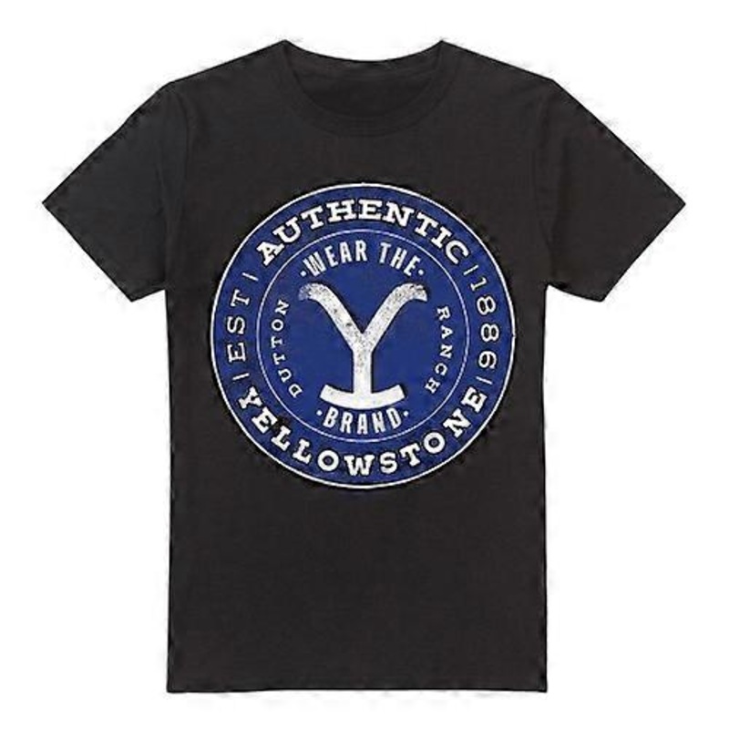 Yellowstone Mens Authentic Blue Badge T-Shirt