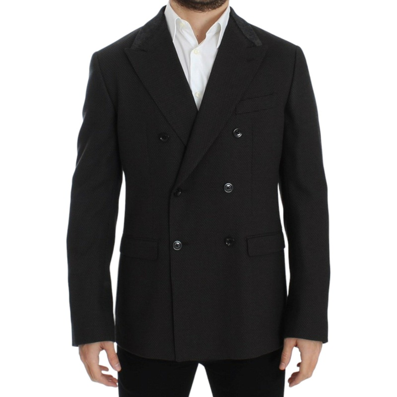 Brown Wool Slim Fit Blazer
