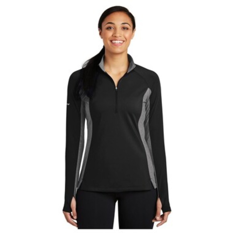Sport-Tek LST854 Women's Sport-Wick  Stretch Contrast 1/2-Zip Pullover