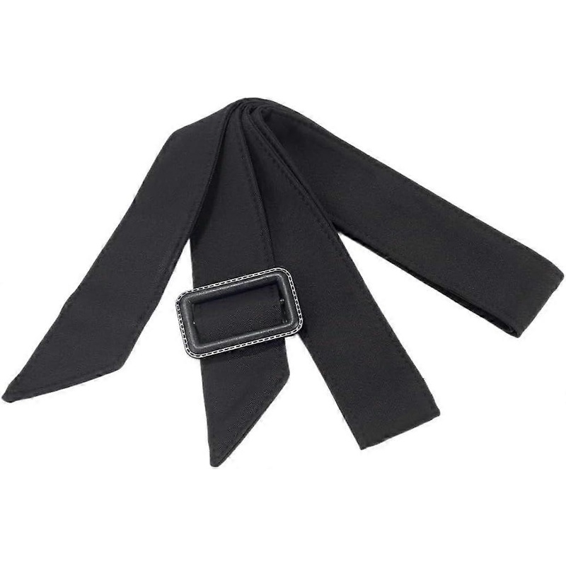 Women Trench Coat Belt 67 Inch Black Polyester Waistband Replacement Wind Coat Wide Tie Waist Belt Band Adjustable Buckle Belts for Shirt Dress Robe P