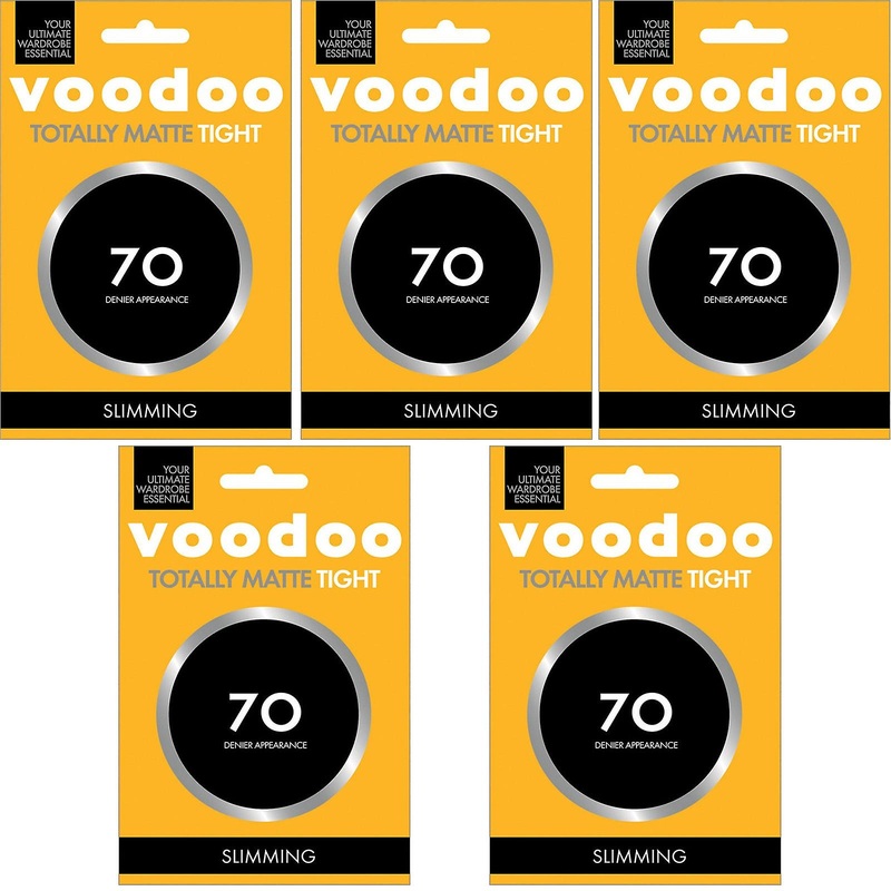 X5 Voodoo Totally Matte Tight 70 Denier Slimming Women Stockings Pantyhose Black H31318