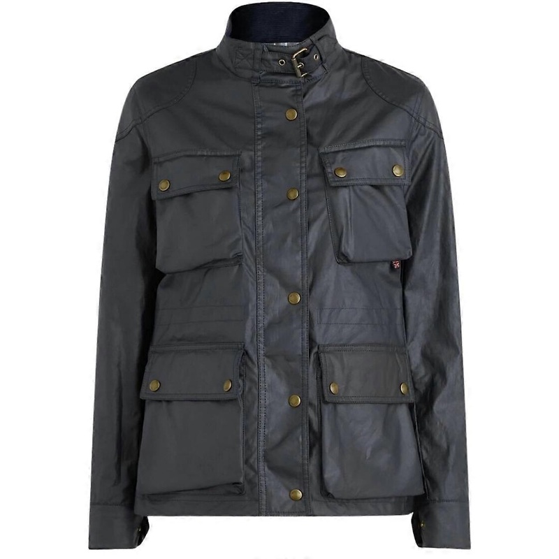Belstaff Womens Fieldmaster Dark Ink Navy Blue Thin Jacket