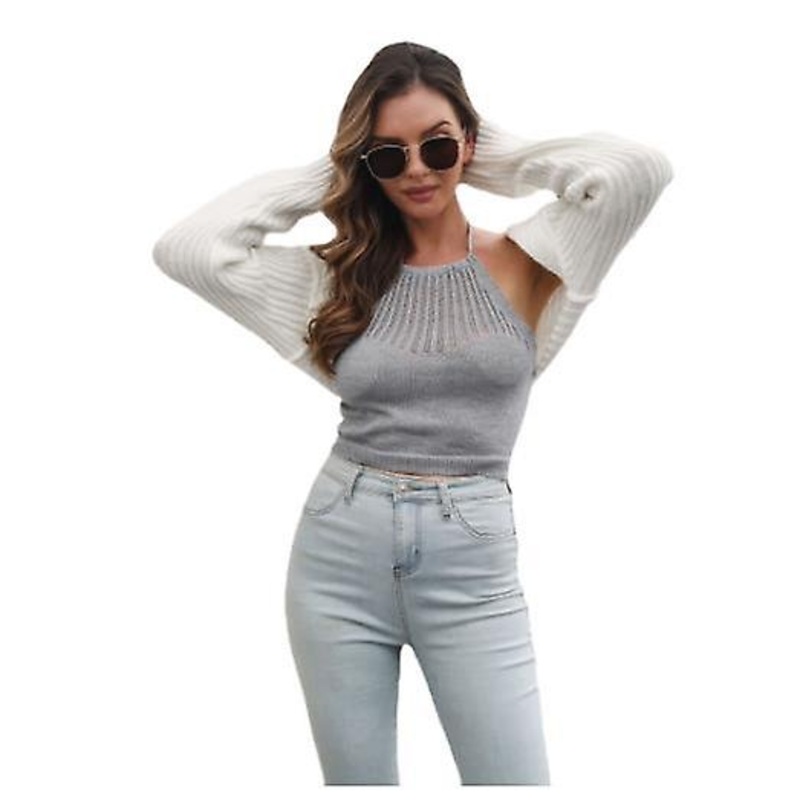 Women's Cardigan 2022 Autumn And Winter Loose Short Knitted Sweater Women's Fashion High Quality Sexy Solid Color Coat