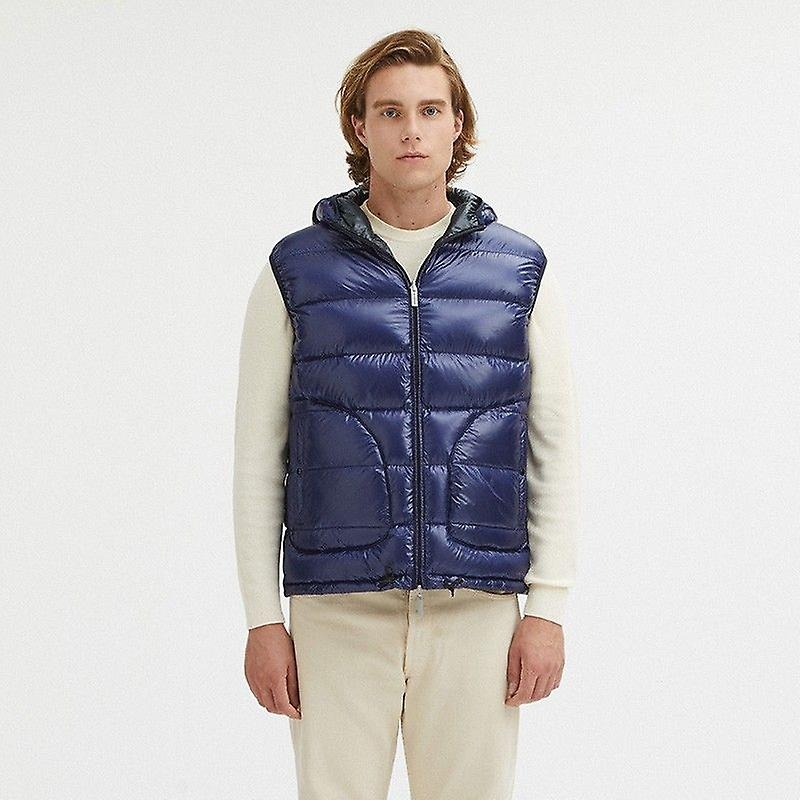 Blue nylon vest