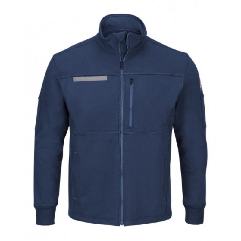 Bulwark SEZ2T Zip Front Fleece Jacket-Cotton /Spandex Blend - Tall Sizes | Bulwark SEZ2T
