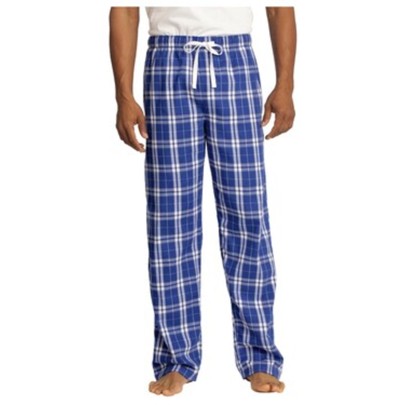 District DT1800 Young Mens Flannel Plaid Pants