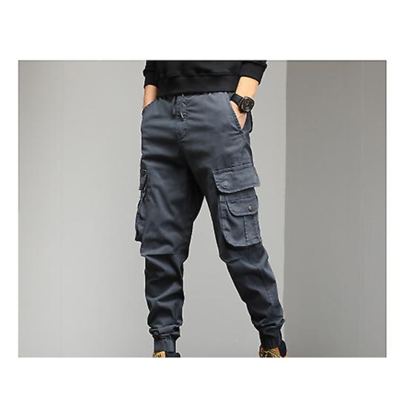 Men's New Design Cargo Pants Loose Casual Pants With Pockets Youth Jogging Sweatpants Fall Pants Hiking Sweatpants Trousers
