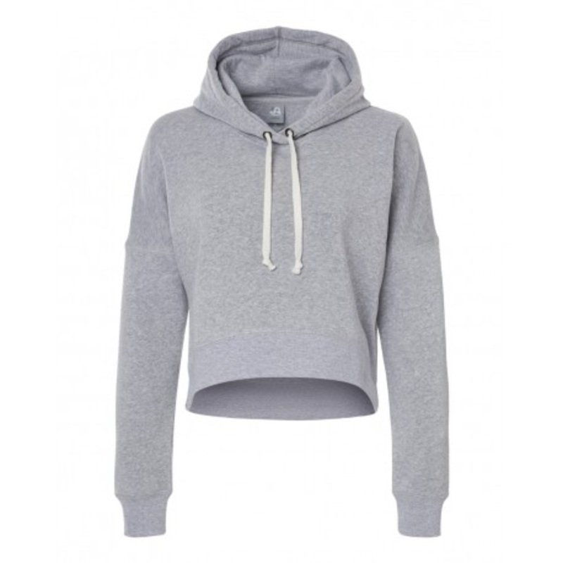 J. America 8853 Women's Crop Hooded Sweatshirt | J. America 8853