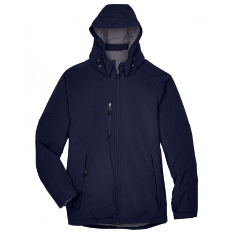 North End 88159 Glacier Insulated Three-Layer Fleece Soft Shell Hood Jacket with Detachable Hood | North End 88159