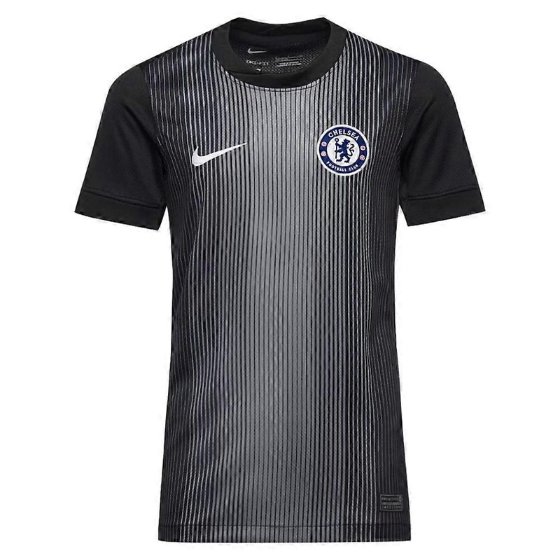 2025-2026 Chelsea Home Goalkeeper Shirt (Black) - Kids