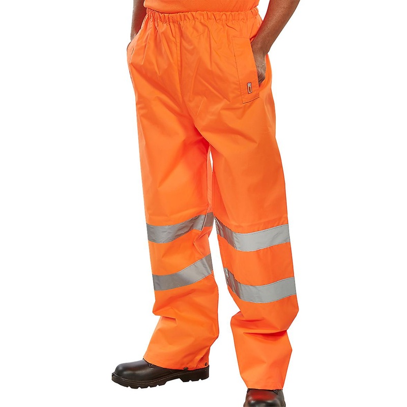 B-Seen TENORXL Hi Vis Waterproof Over Trouser Orange X/L