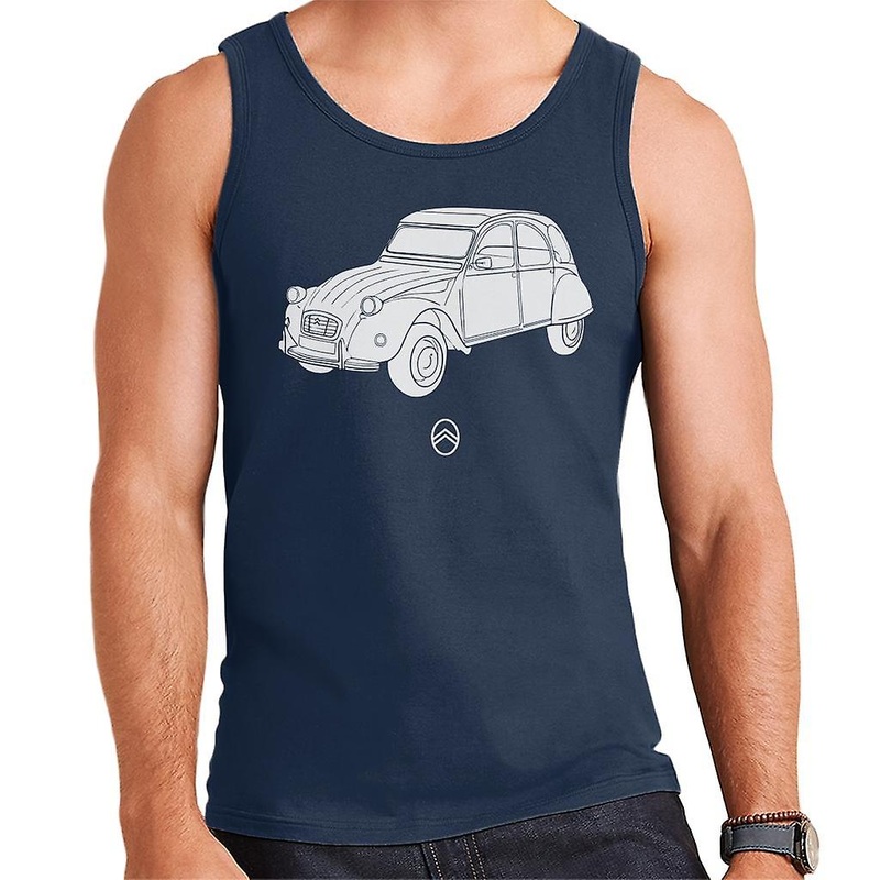 Citroen 2CV Angle For Dark Men's Vest