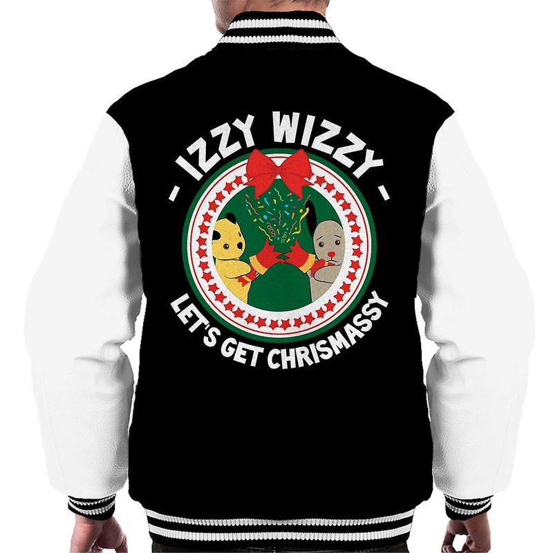 Sooty Christmas Izzy Wizzy Lets Get Chrismassy Men's Varsity Jacket