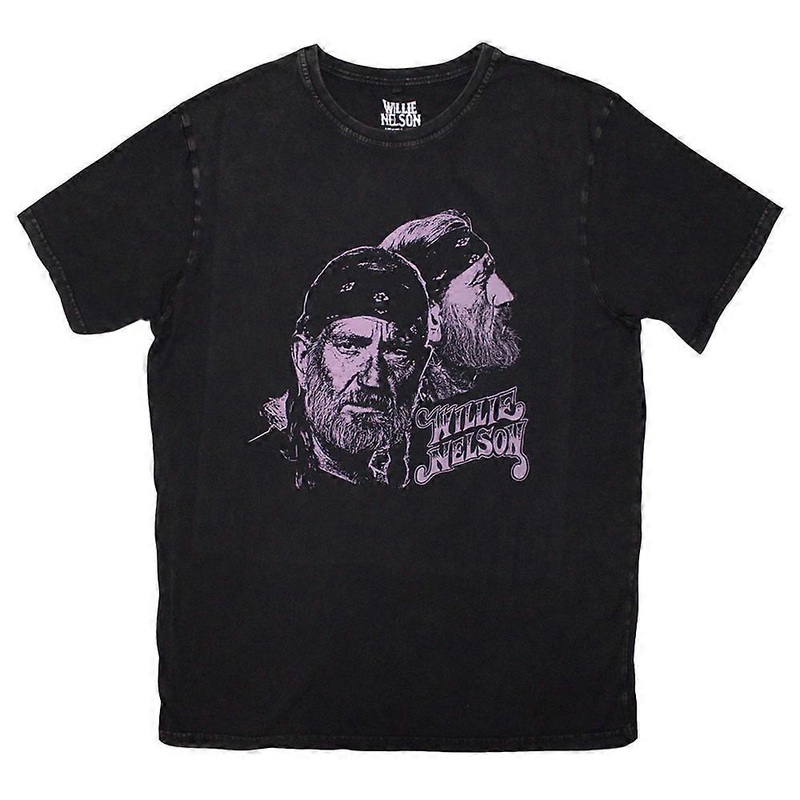 Willie Nelson Purple Graphic Limited Edition 999 Only Premium Wash T Shirt