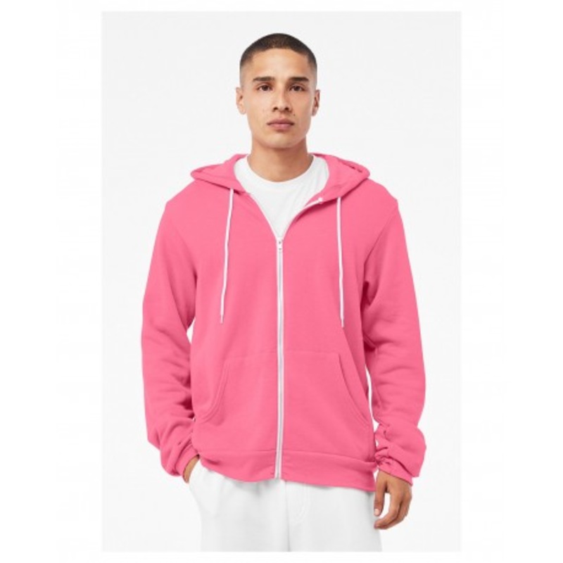Bella + Canvas 3739 Unisex Poly-Cotton Fleece Full-Zip Hooded Sweatshirt | Bella + Canvas 3739