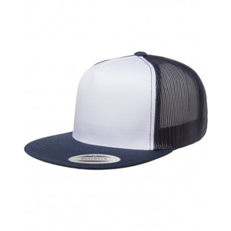 Yupoong 6006W Adult Classic Trucker With White Front Panel Cap | Yupoong 6006W
