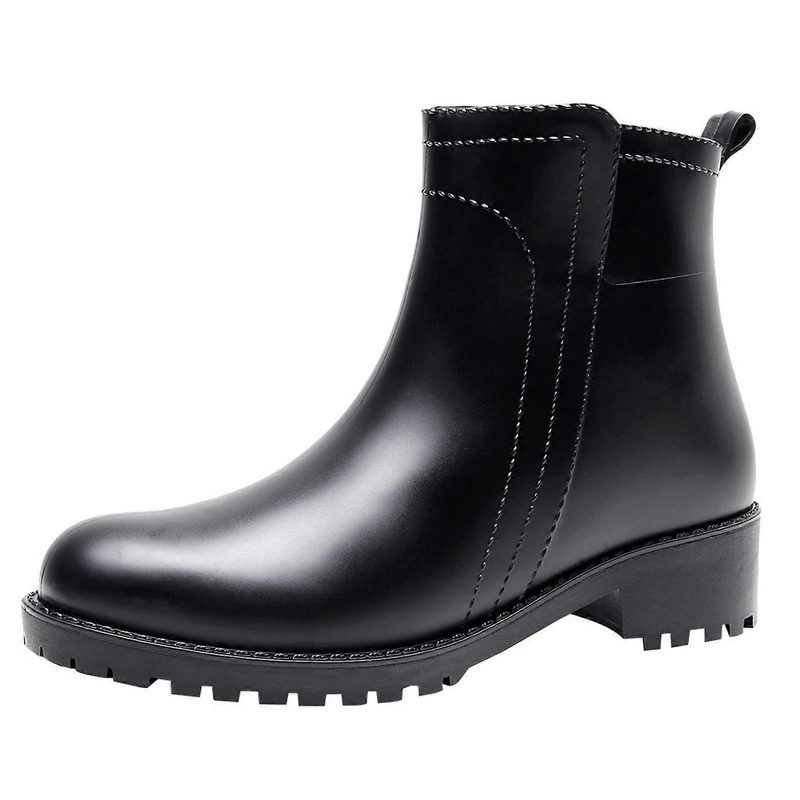 Sweet rain boots for women, inner rain boots, outdoor rubber waterproof shoes, size 39 EU, black