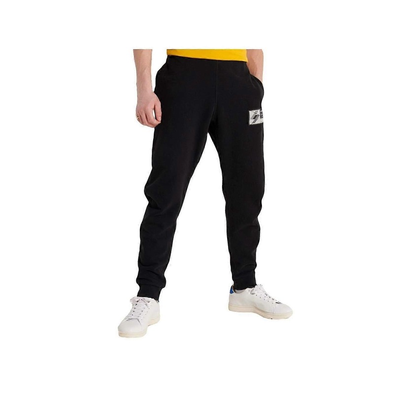 Vintage Superdry Joggers Heritage Logo Men's Black