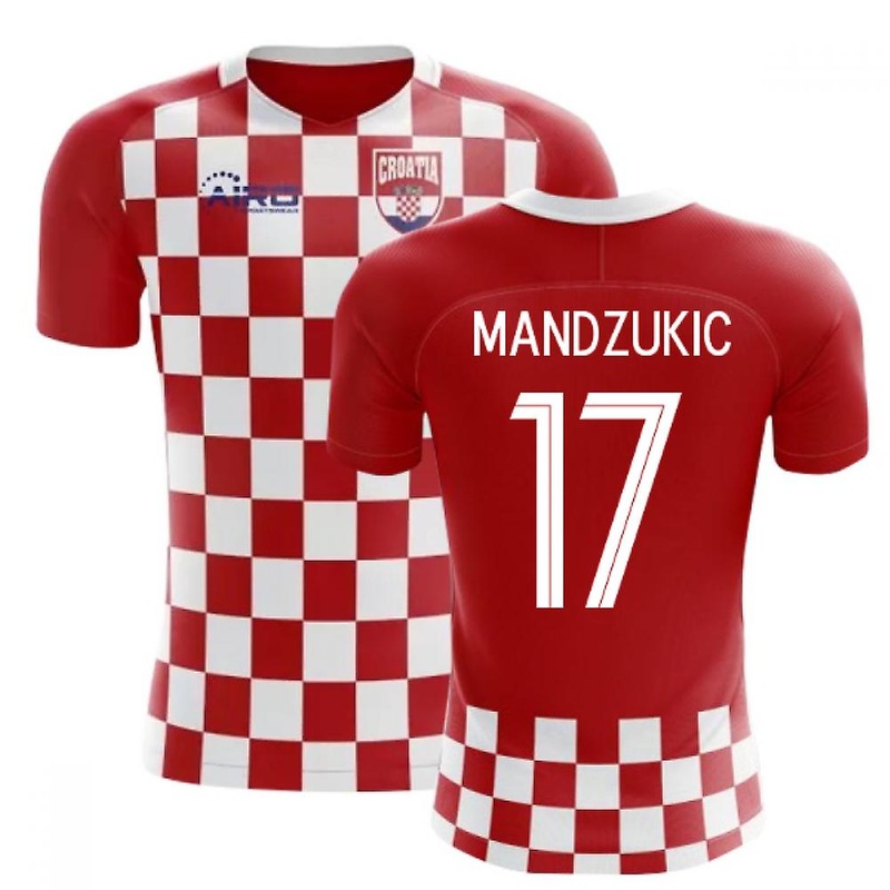2025-2026 Croatia Flag Concept Football Shirt (Mandzukic 17) - Kids