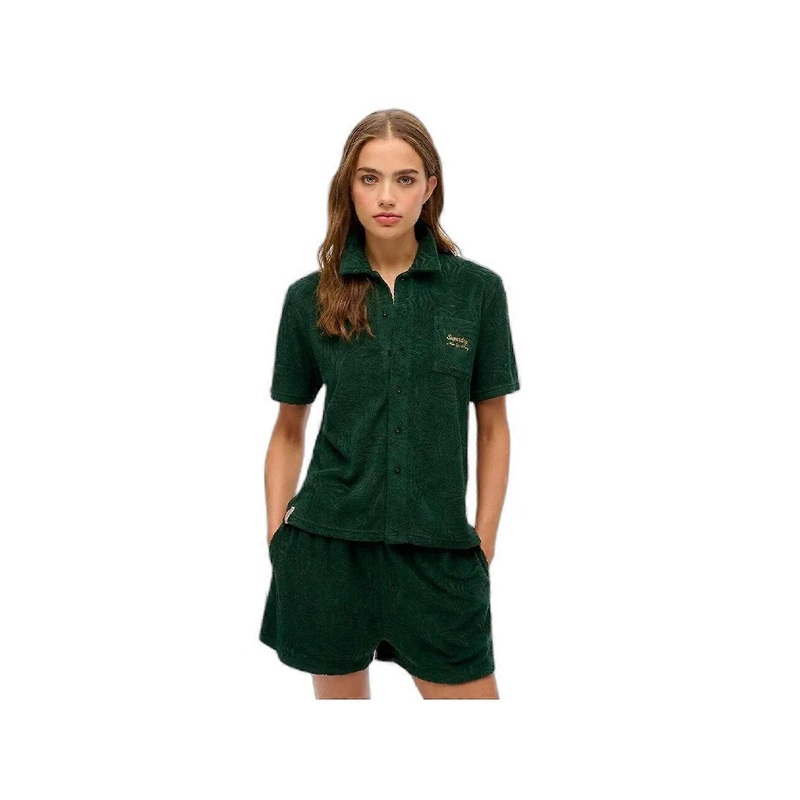 Women's Superdry Country Club Shirt Green