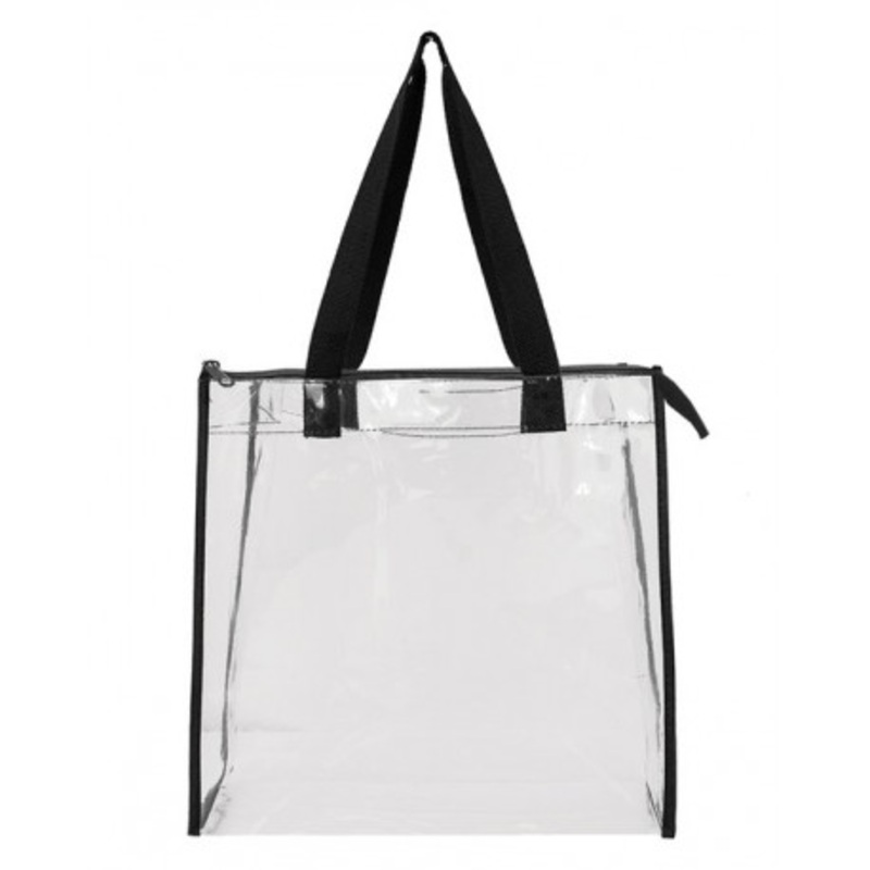 Liberty Bags OAD5006 Oad Clear Tote W/ Gusseted And Zippered Top | OAD OAD5006