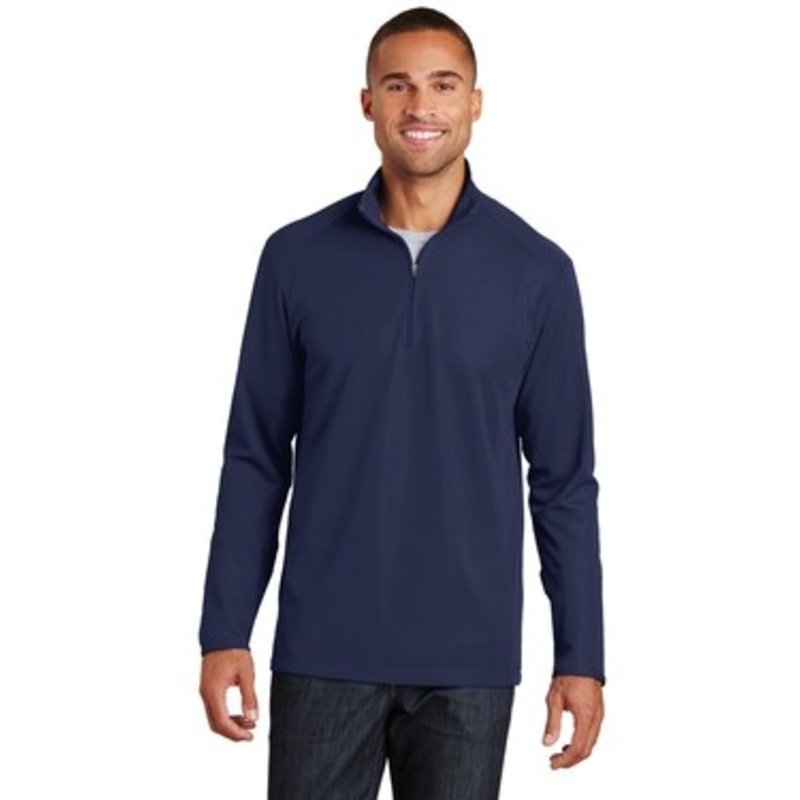 Port Authority K806 Pinpoint Mesh 1/2-Zip Sweatshirt