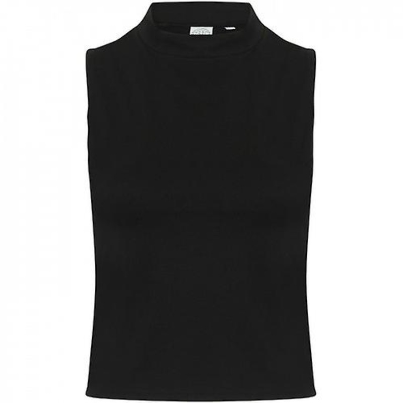 SF Womens/Ladies High-Neck Tank Top