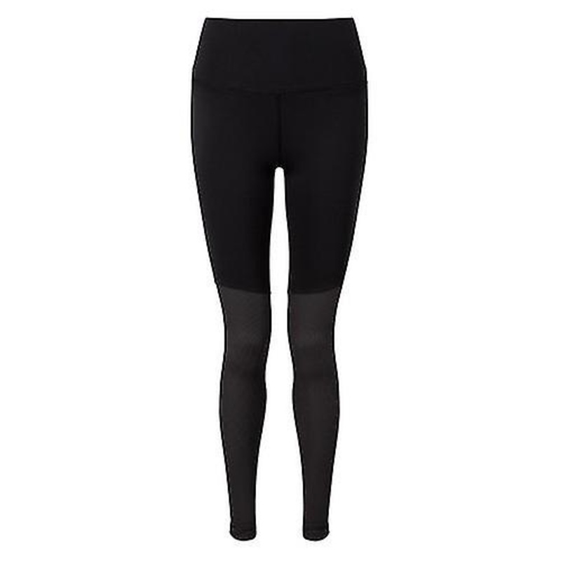 TriDri Womens/Ladies Rib Knit Contrast Bottom Yoga Leggings