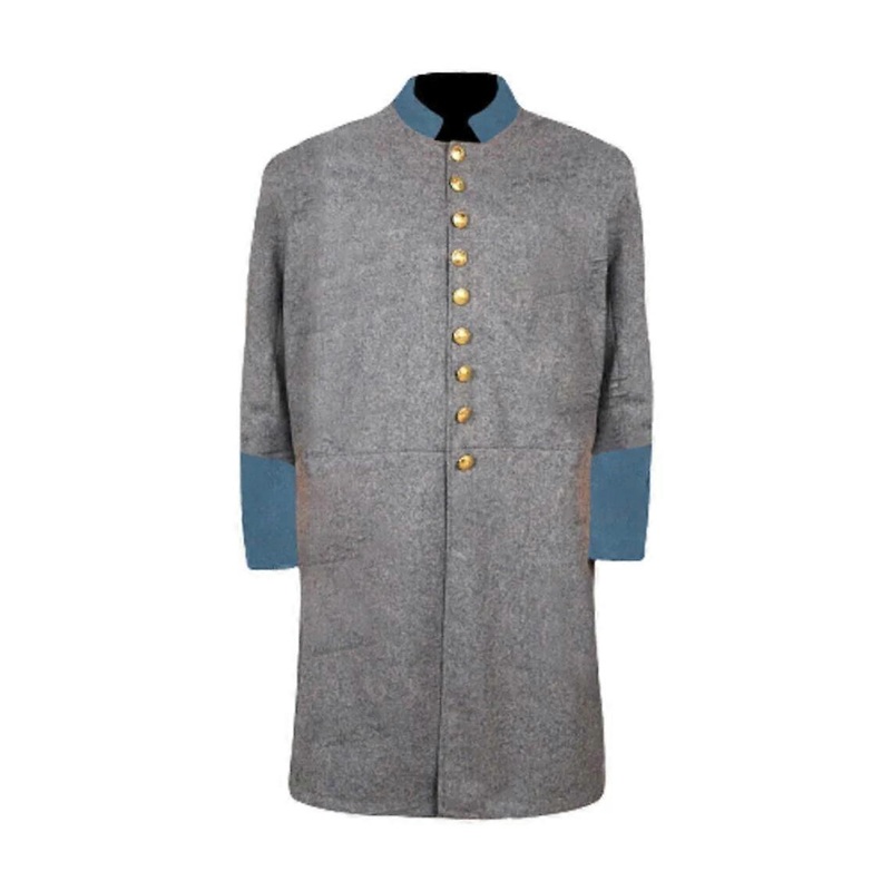 Us Civil War Confederate Officer's Infantry Single Breast Frock Coat