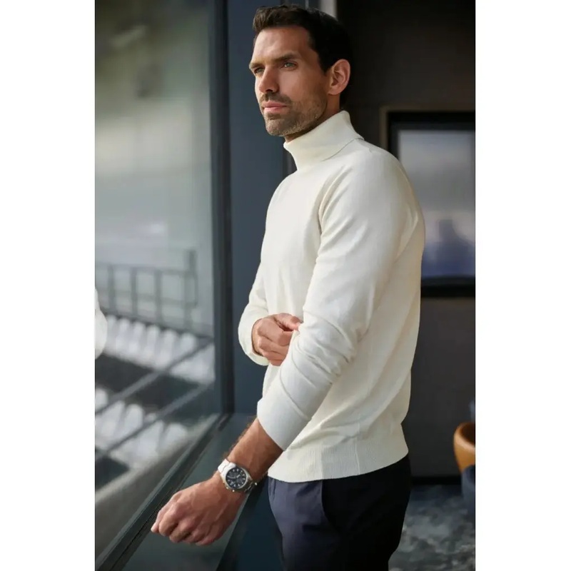 Brook Taverner Mens Oslo Rollneck Jumper BT4568