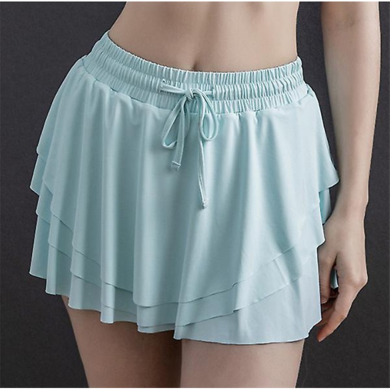 New Outlet Yoga Sports Culottes Women Running Yoga Fitness Quick-drying Pocket Shorts Skirt