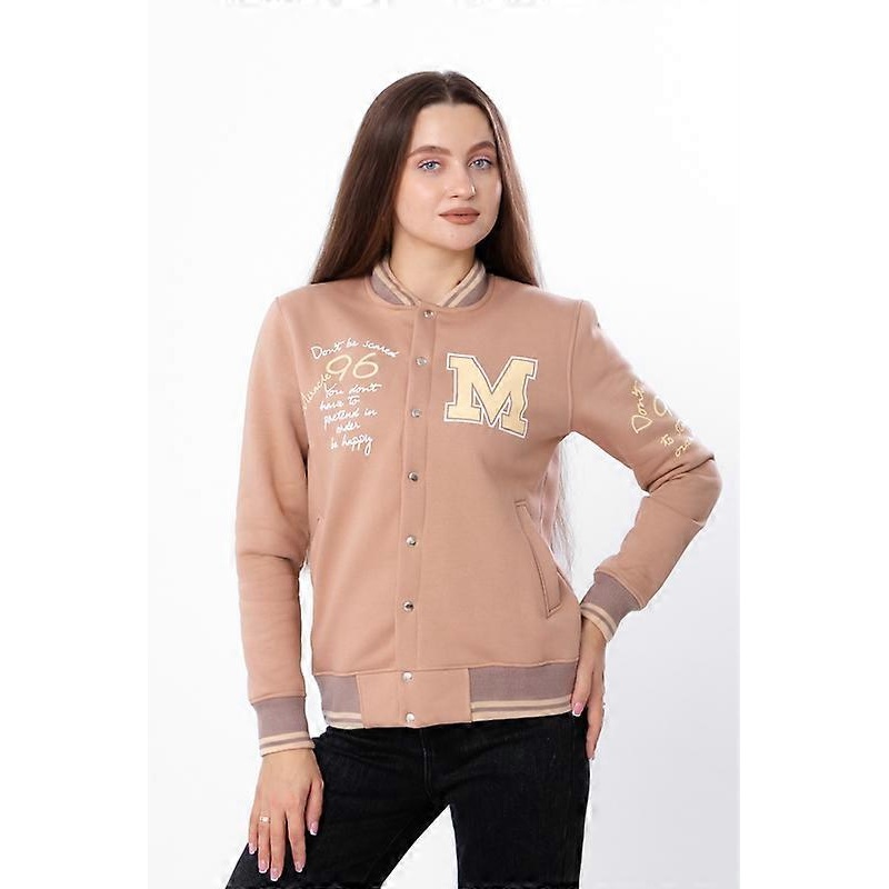 Stylish Womens Bomber  No Hood, Functional Pockets, Winter,  HC 8414-025-33