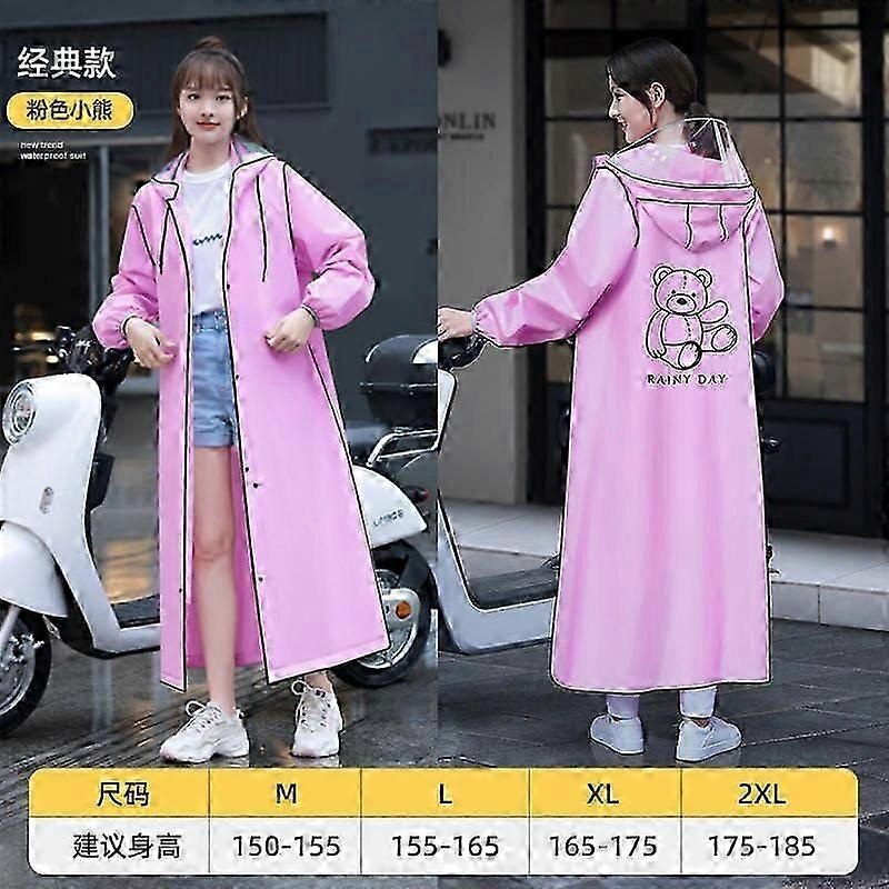 Women's Poncho Portable Adult Non Disposable Thickened Electric Vehicle Dedicated One Piece Raincoat Rain Suits