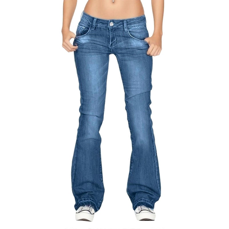Bootcut Jeans Women Stretch, Flared Jeans, Wide Leg Denim Pants  Waist