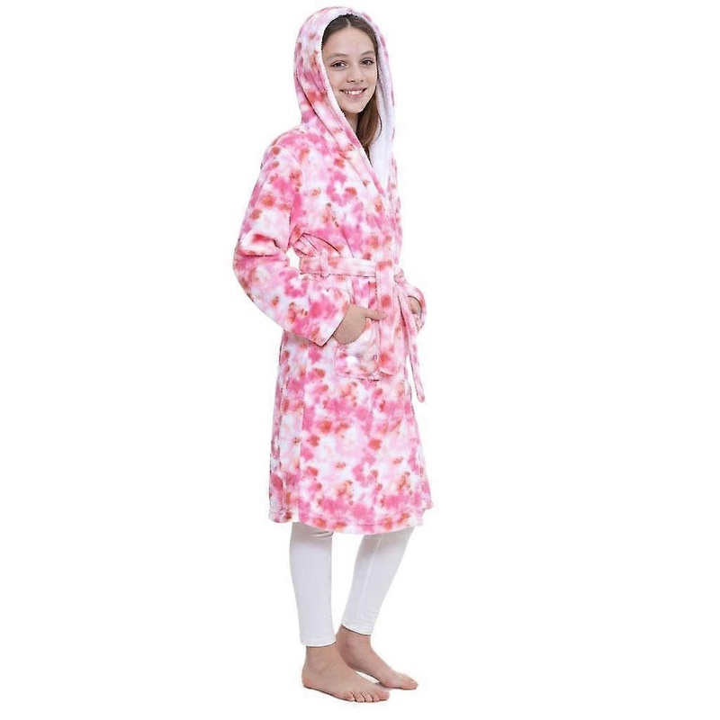 A2Z 4 Kids Soft Leopard Print Bathrobe Dressing Gown