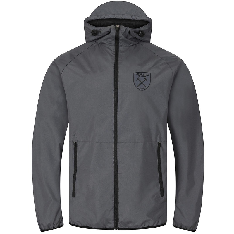 West Ham United FC Mens Jacket Shower Windbreaker OFFICIAL Football Gift