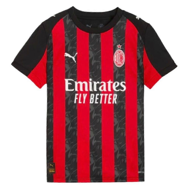 2025-2026 AC Milan Home Shirt (Kids)
