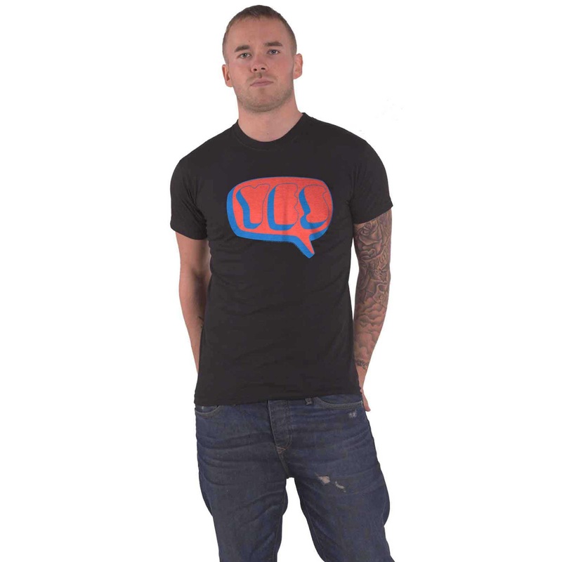 Yes T Shirt Speech Bubble band Logo new Official Mens Black