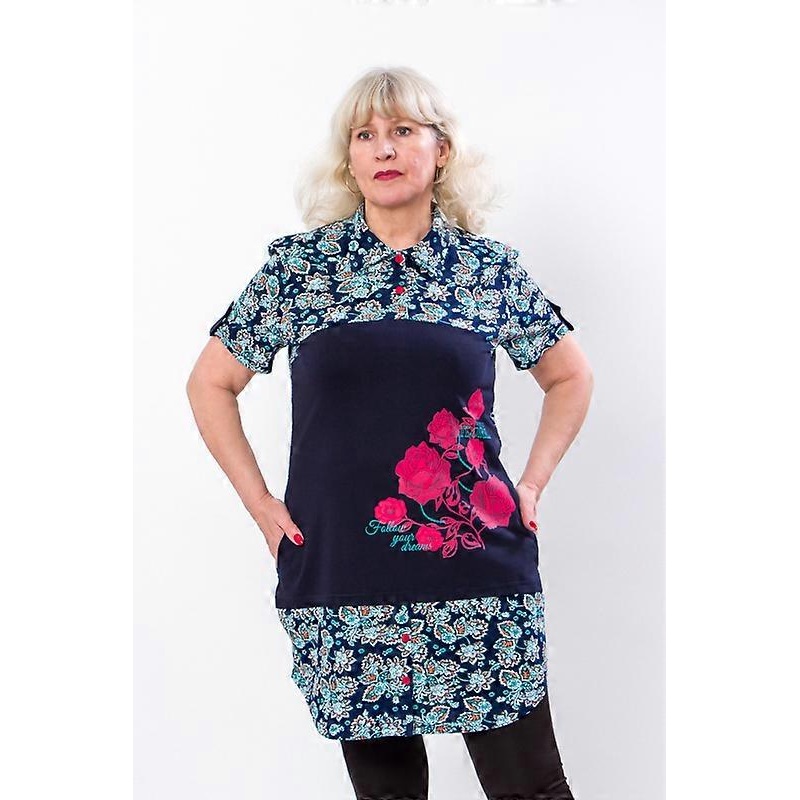 Womens Tunic Shirt  Lightweight Fabric & Loose Fit for Comfort, Summer,  HC 8057-005-33