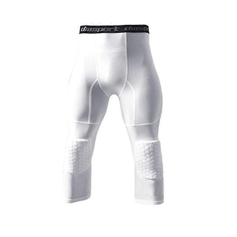 Lebanghui Basketball Leggings With Knee Pad For Men 3/4 Compression Trousers Sports Trousers Multi-way