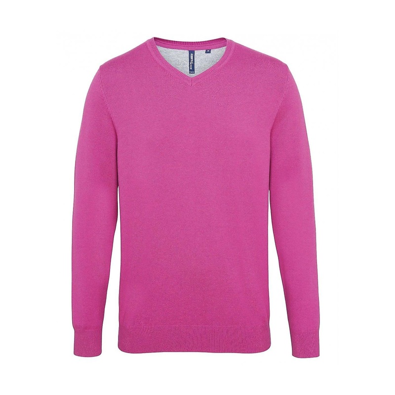 Women's Asquith & Fox Men's Cotton Blend V-Neck Sweater AQ042