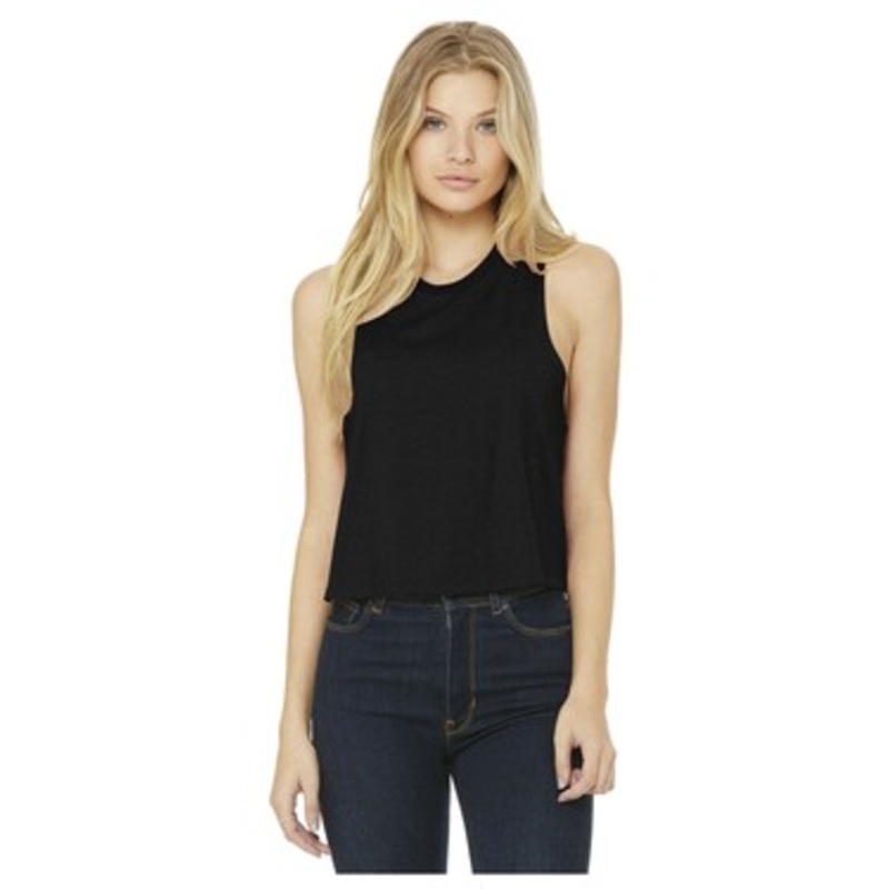 Bella + Canvas 6682 Women's Racerback Cropped Tank Top