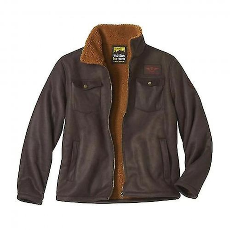 Atlas For Men Mens Faux Suede Water Repellent Jacket