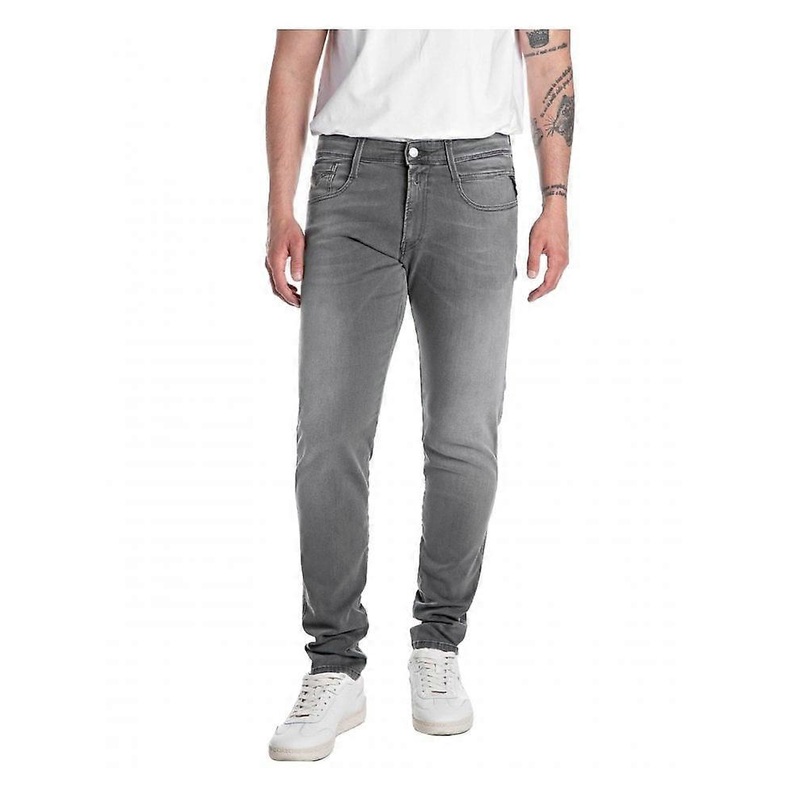 Men's Replay Power Stretch Anbass Slim Jean Grey