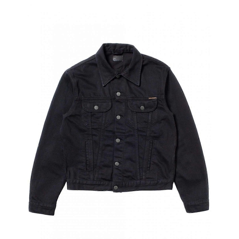 Men's Nudie Jeans Danny Denim Jacket - Black Rinsed