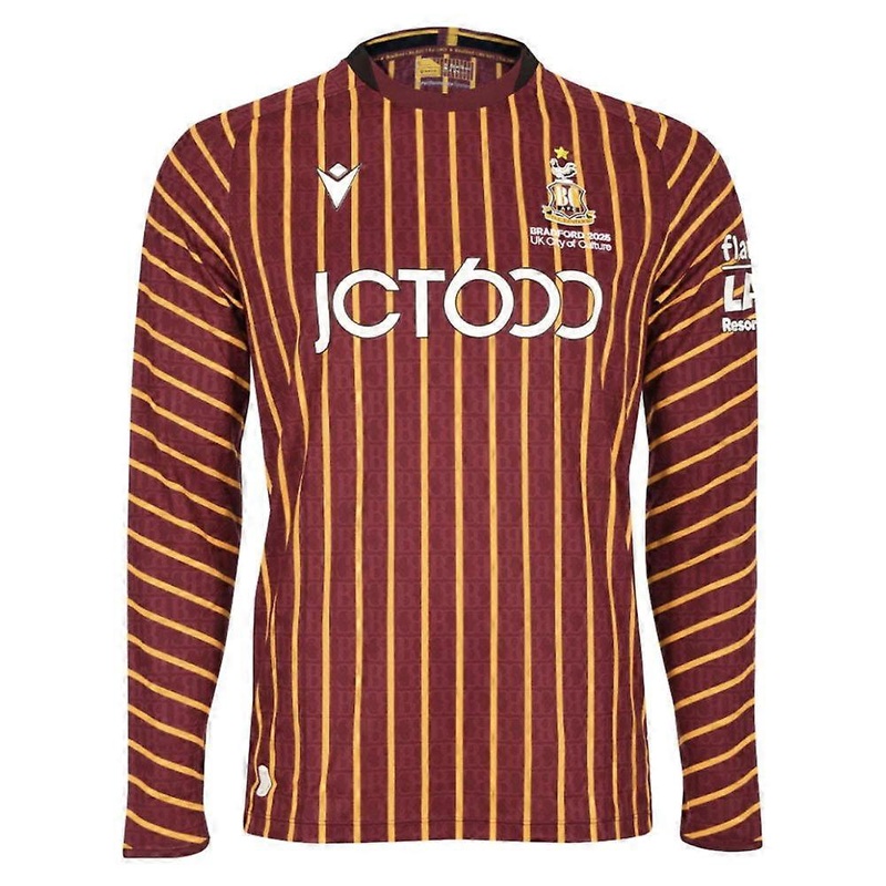 2025-2026 Bradford City Home Shirt Long Sleeve