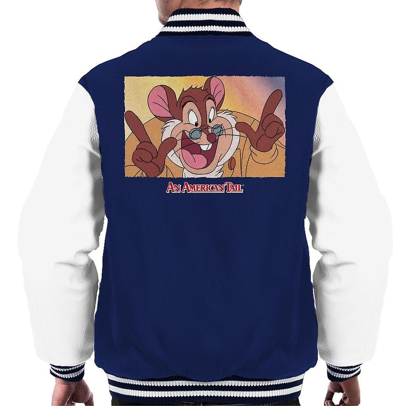 An American Tail Papa Mousekewitz Face Men's Varsity Jacket