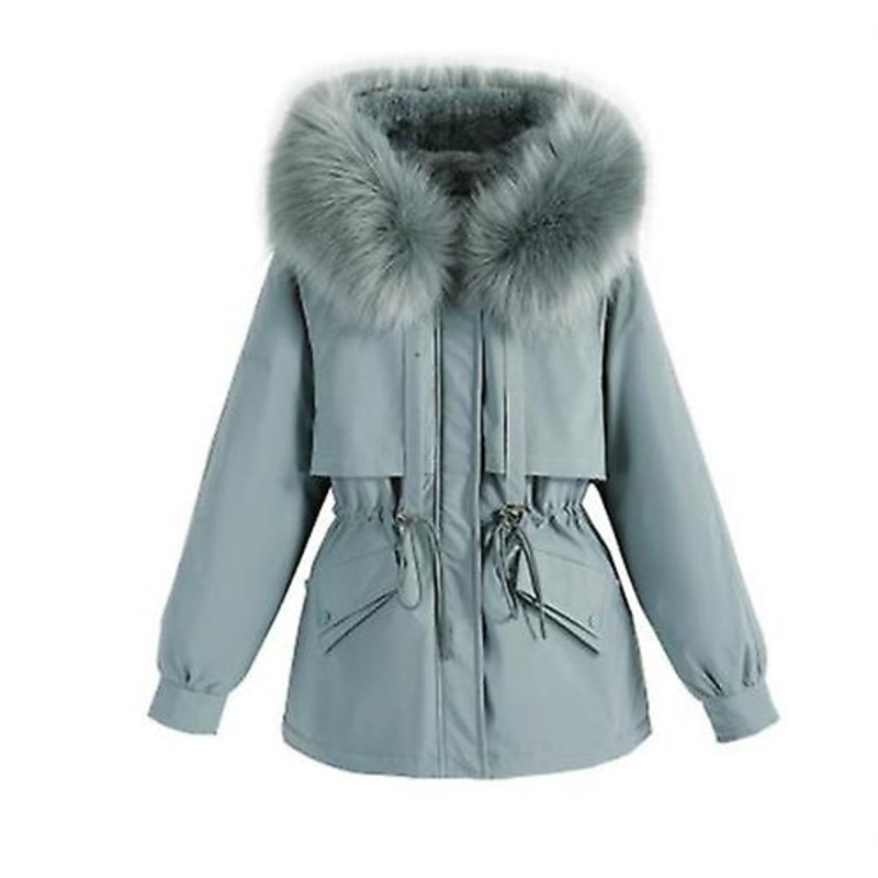 Women's Down Jacket 2023 Winter Warm Parker Jacket All-match Padded Short Loose Hooded Padded Jacket For Ladies